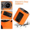5 In 1 Portable Waist Clip Fan With 5 Speeds Flashlight 10000mAh Battery Operated Personal Wearable Turbo Belt Fan Hands-Free Neck Fan For Camping Tra