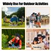 Outdoor Wide Brim Sun Hat With 2 Rechargeable Fans Solar Powered 3 Wind Speeds UPF50+ Breathable Waterproof Nylon Mesh Outdoor Hat For Hiking Camping