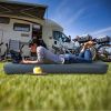 Inflatable Air Mattress Air Sleeping Bed Pad Single Camping Air Mattress with Electric Pump Car Charger Non-Leak for Home Camping