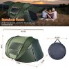5-8 Person Pop Up Tent Automatic Setup Camping Tent Waterproof Instant Setup Tent with 4 Tent Poles 2 Mosquito Net Windows Carrying Bag for Hiking Cli