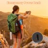 5 In 1 Portable Waist Clip Fan With 5 Speeds Flashlight 10000mAh Battery Operated Personal Wearable Turbo Belt Fan Hands-Free Neck Fan For Camping Tra